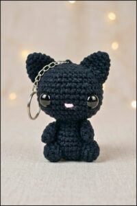 Crochet Cat Keychain Pattern 5