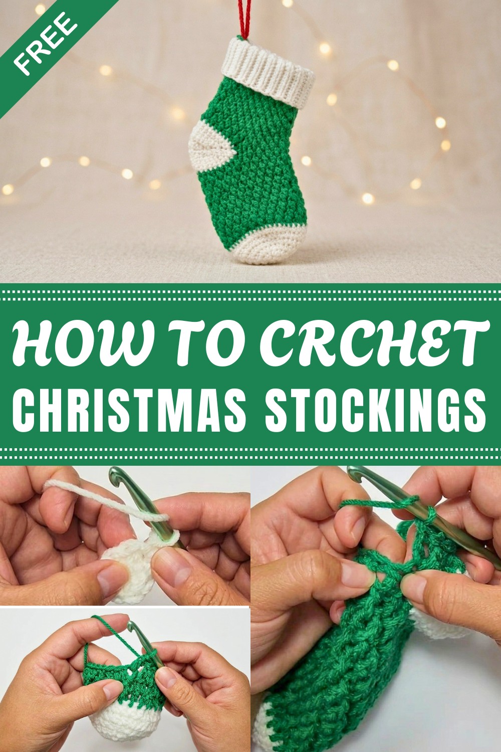 Crochet Christmas Stockings Pattern