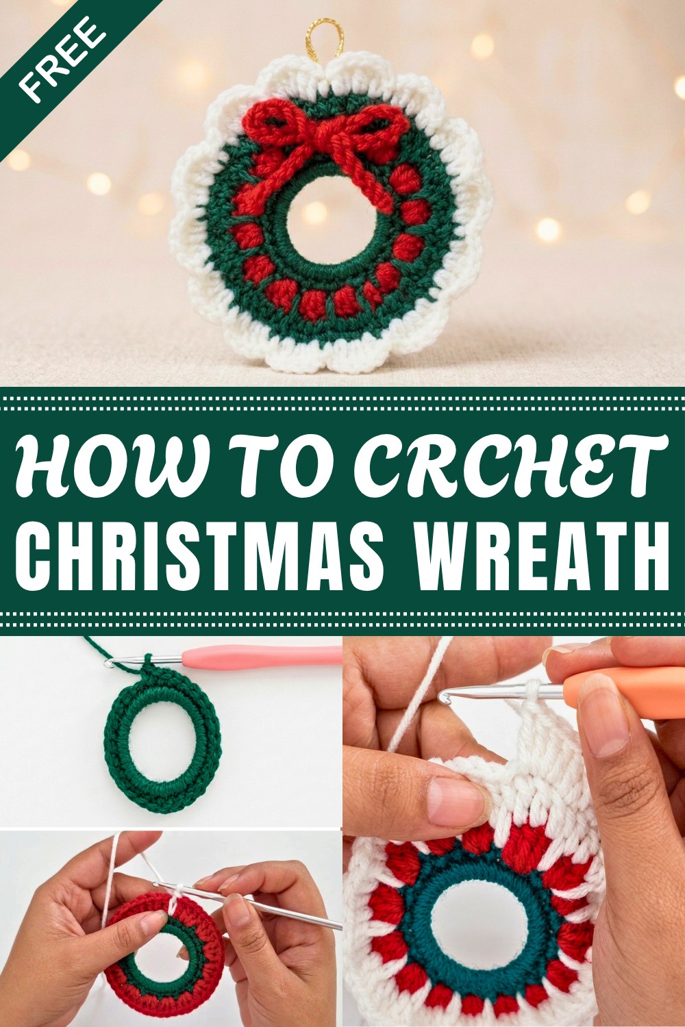Crochet Christmas Wreath Pattern
