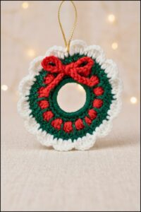 Crochet Christmas Wreath Pattern 5