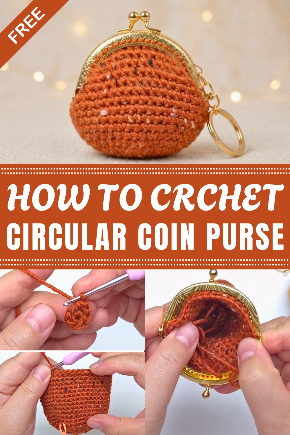 Crochet Circular Coin Purse Pattern