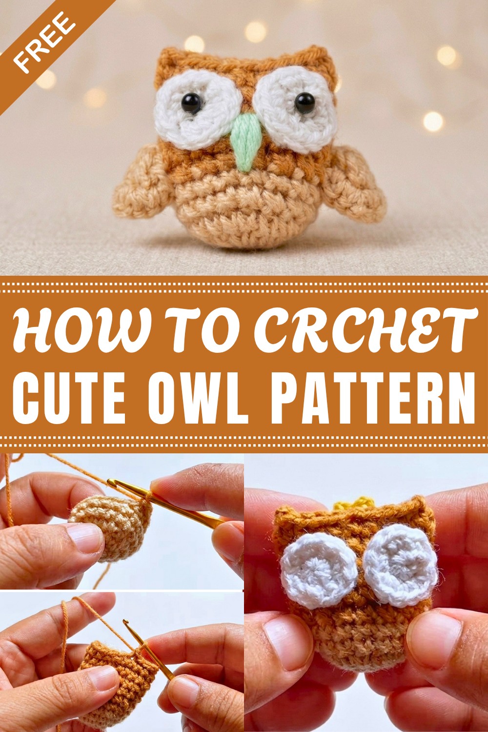 Crochet Cute Owl Pattern