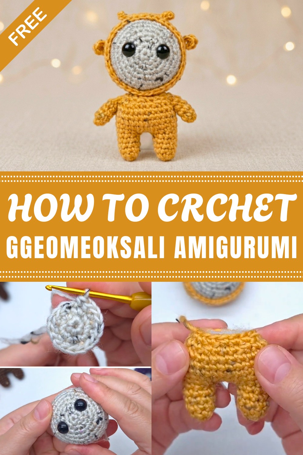 Crochet Ggeomeoksali Amigurumi Pattern