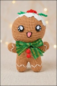 Crochet Gingerbread Man Pattern 5
