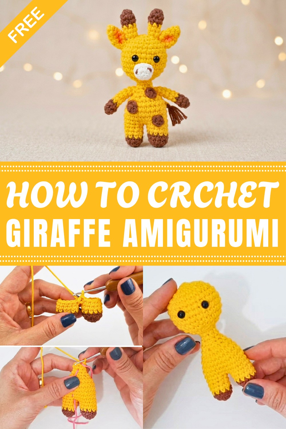 Crochet Giraffe Amigurumi Pattern