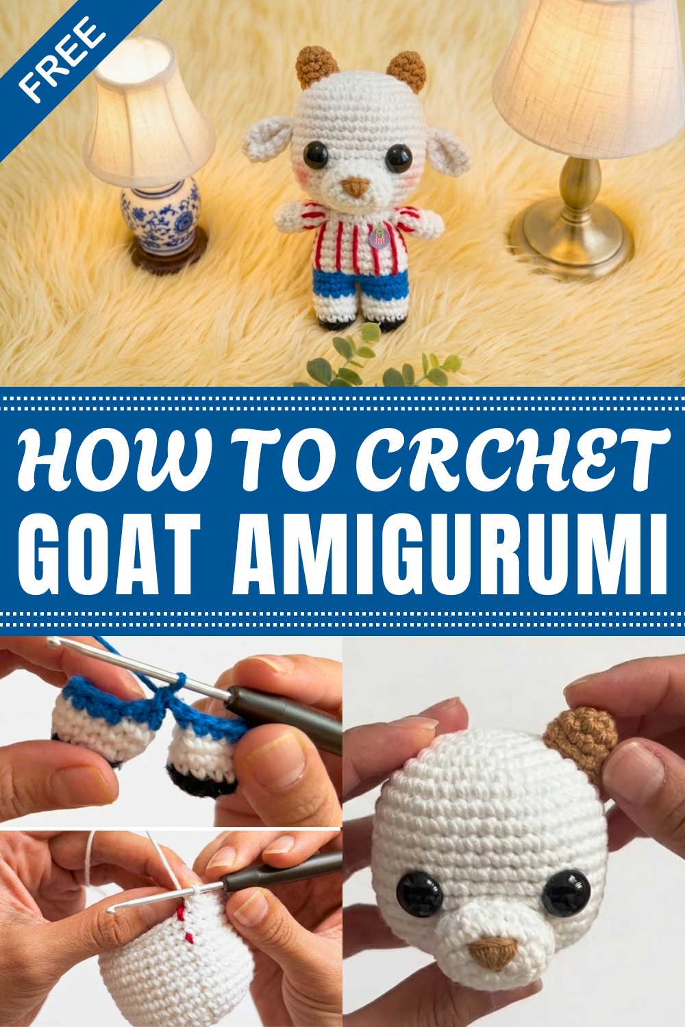 Crochet Goat Amigurumi Pattern