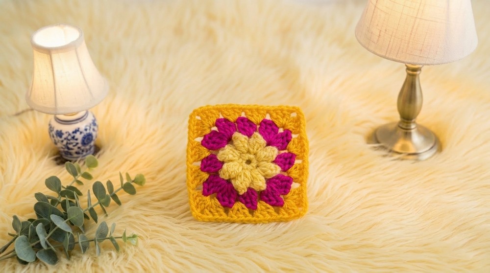 Crochet Granny Square Pattern 4