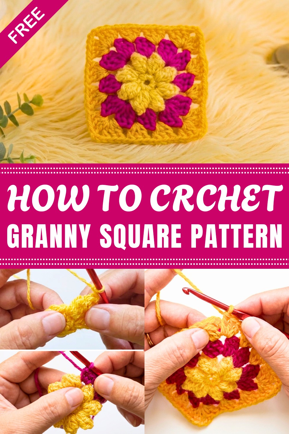 Crochet Granny Square Pattern