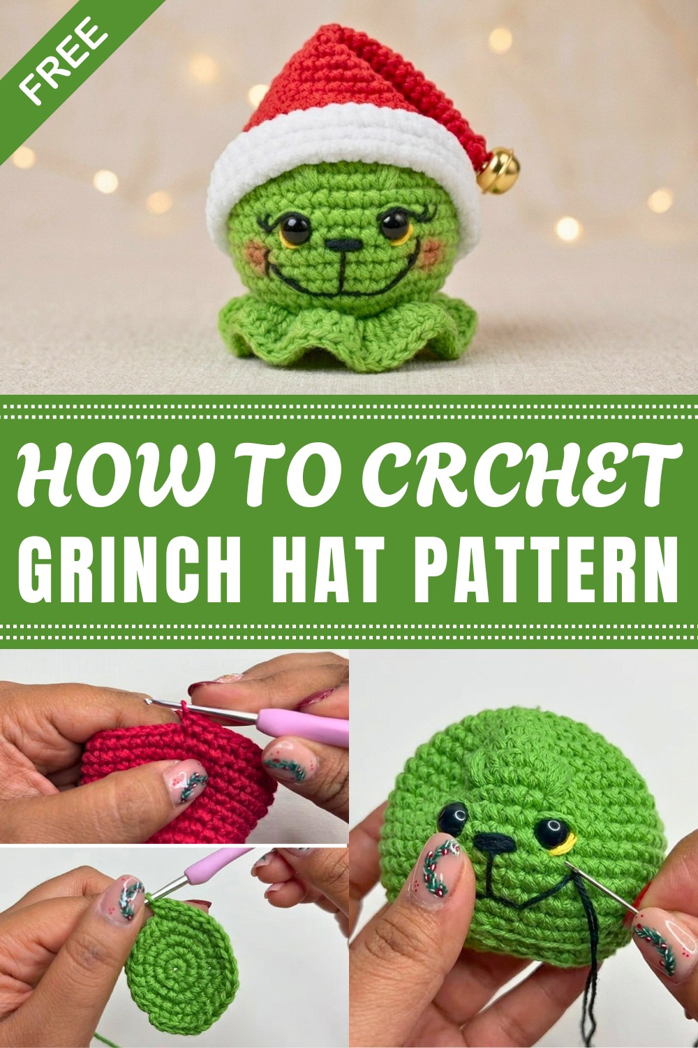 Crochet Grinch Hat Pattern