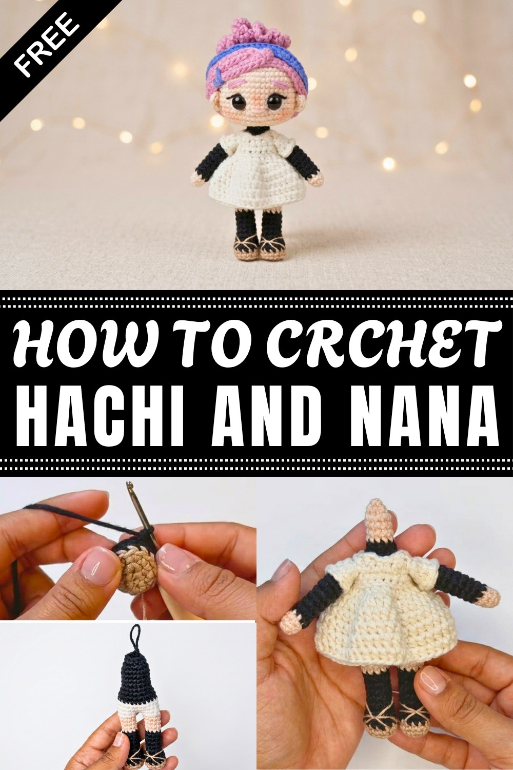 Crochet Hachi And Nana Pattern