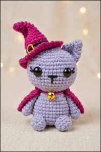 Crochet Halloween Witch Cat Pattern 5