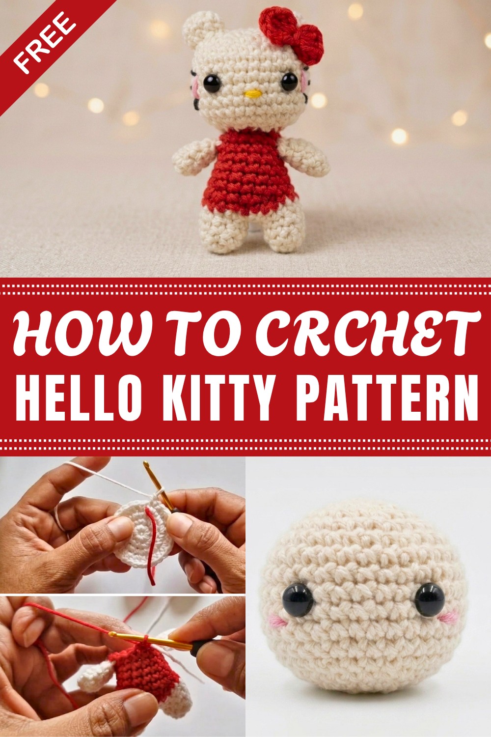 Crochet Hello Kitty Pattern