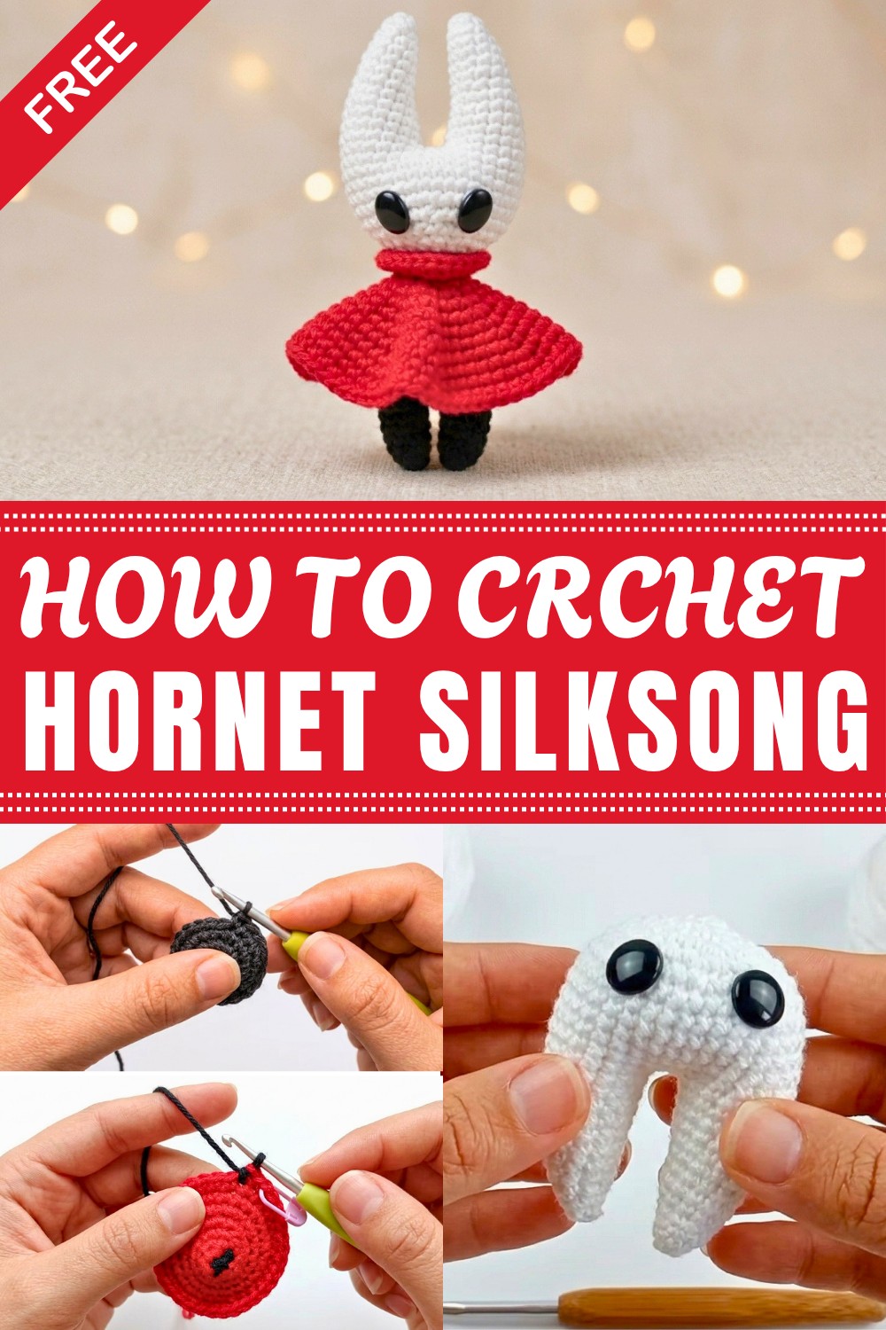 Crochet Hornet Silksong Pattern