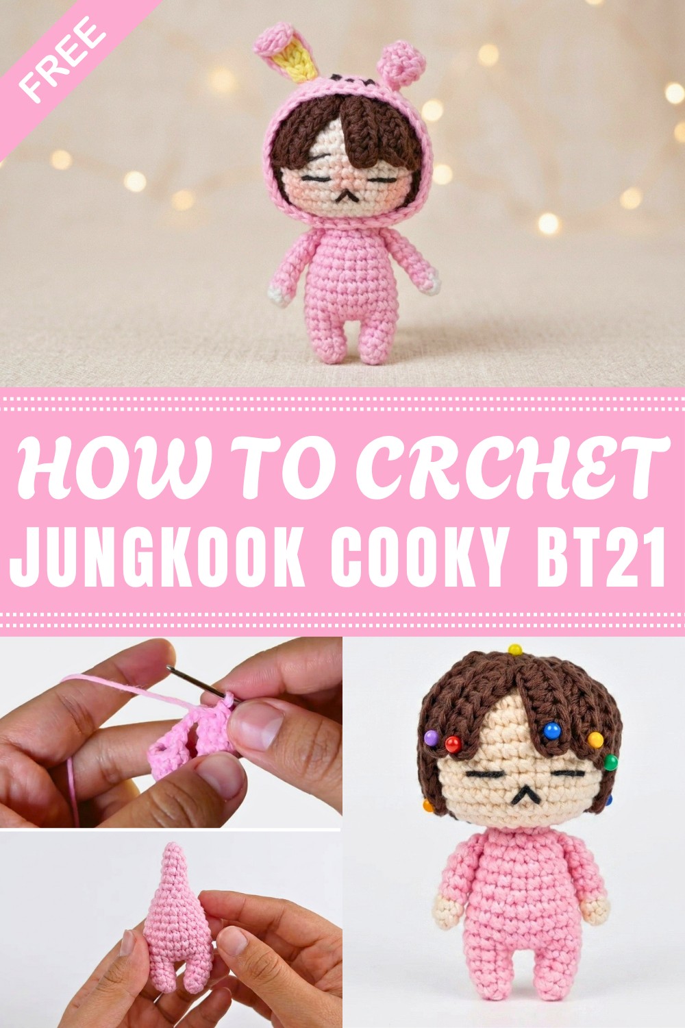 Crochet Jungkook Cooky Bt21 Pattern