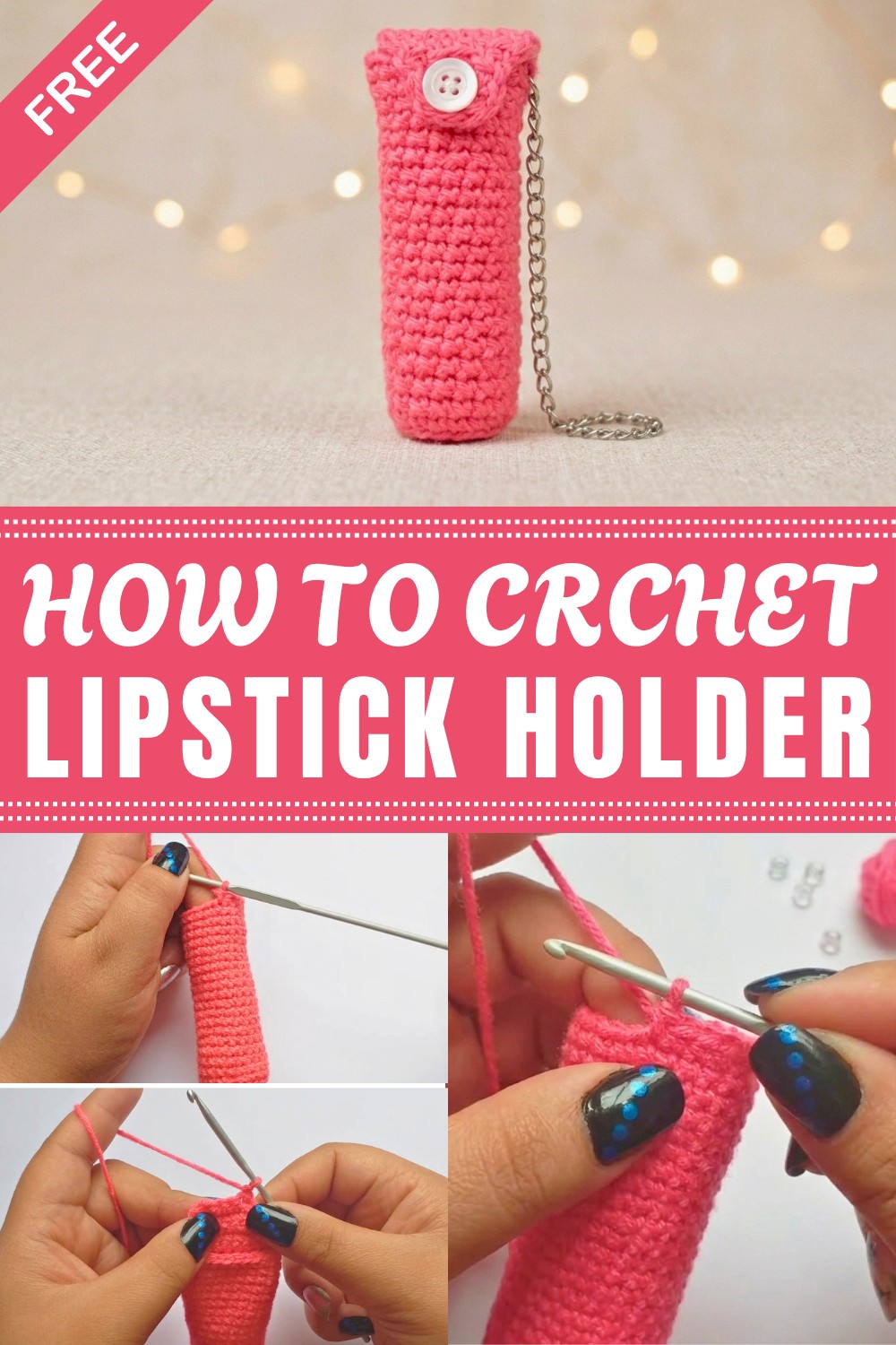 Crochet Lipstick Holder Pattern