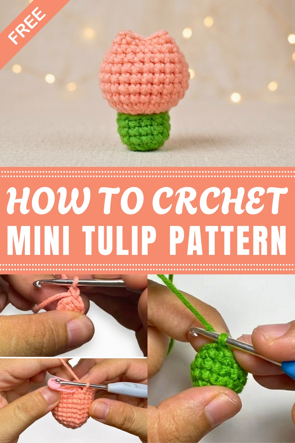 Crochet Mini Tulip Pattern