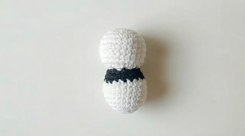 Crochet Panda Keychain Pattern 2