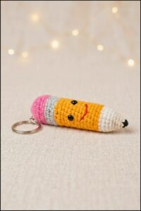 Crochet Pencil Keychain Pattern 5