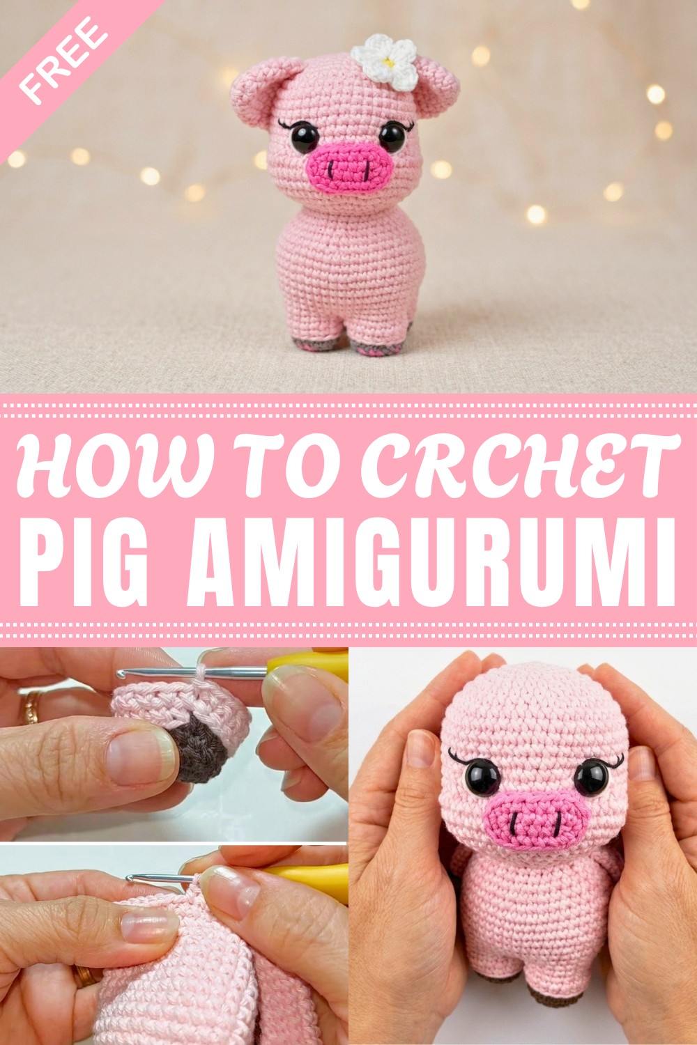 Crochet Pig Amigurumi Pattern