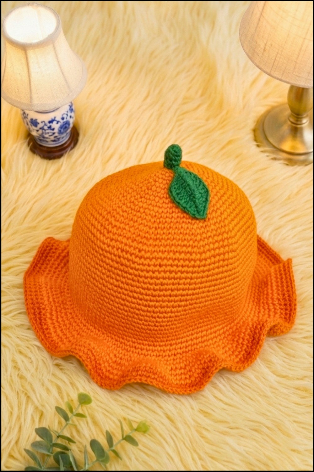 Crochet Pumpkin Shaped Hat Pattern 5