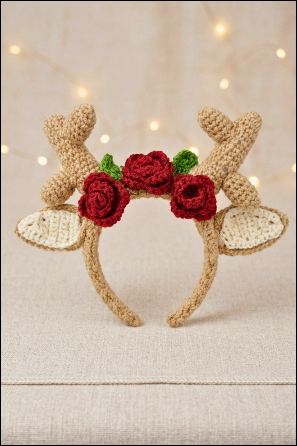 Crochet Reindeer Headband Pattern 5