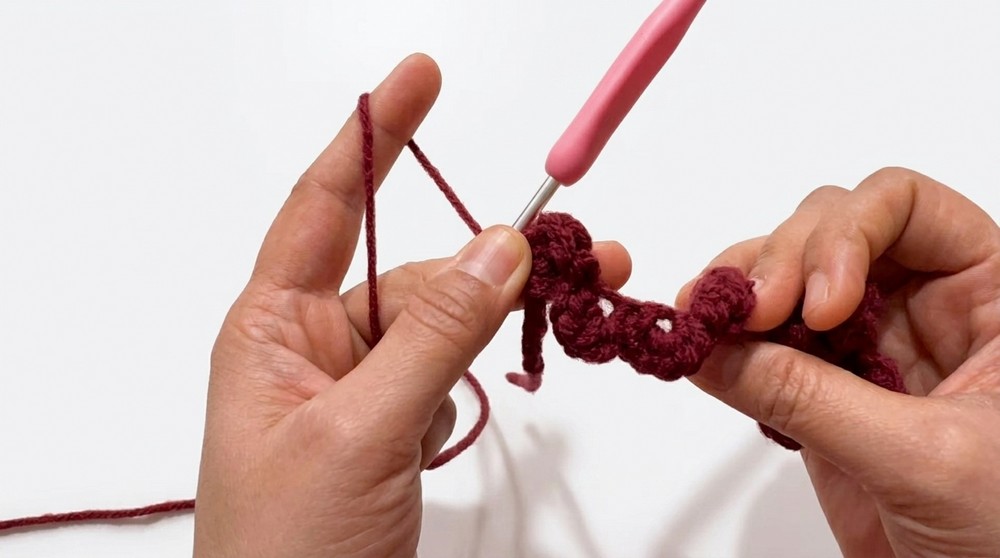 Crochet Rose Bookmark Pattern 2