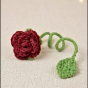 Crochet Rose Bookmark Pattern 5