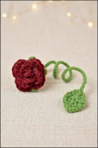 Crochet Rose Bookmark Pattern 5