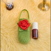 Crochet Rose Lip Balm Pattern 5