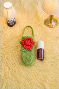 Crochet Rose Lip Balm Pattern 5