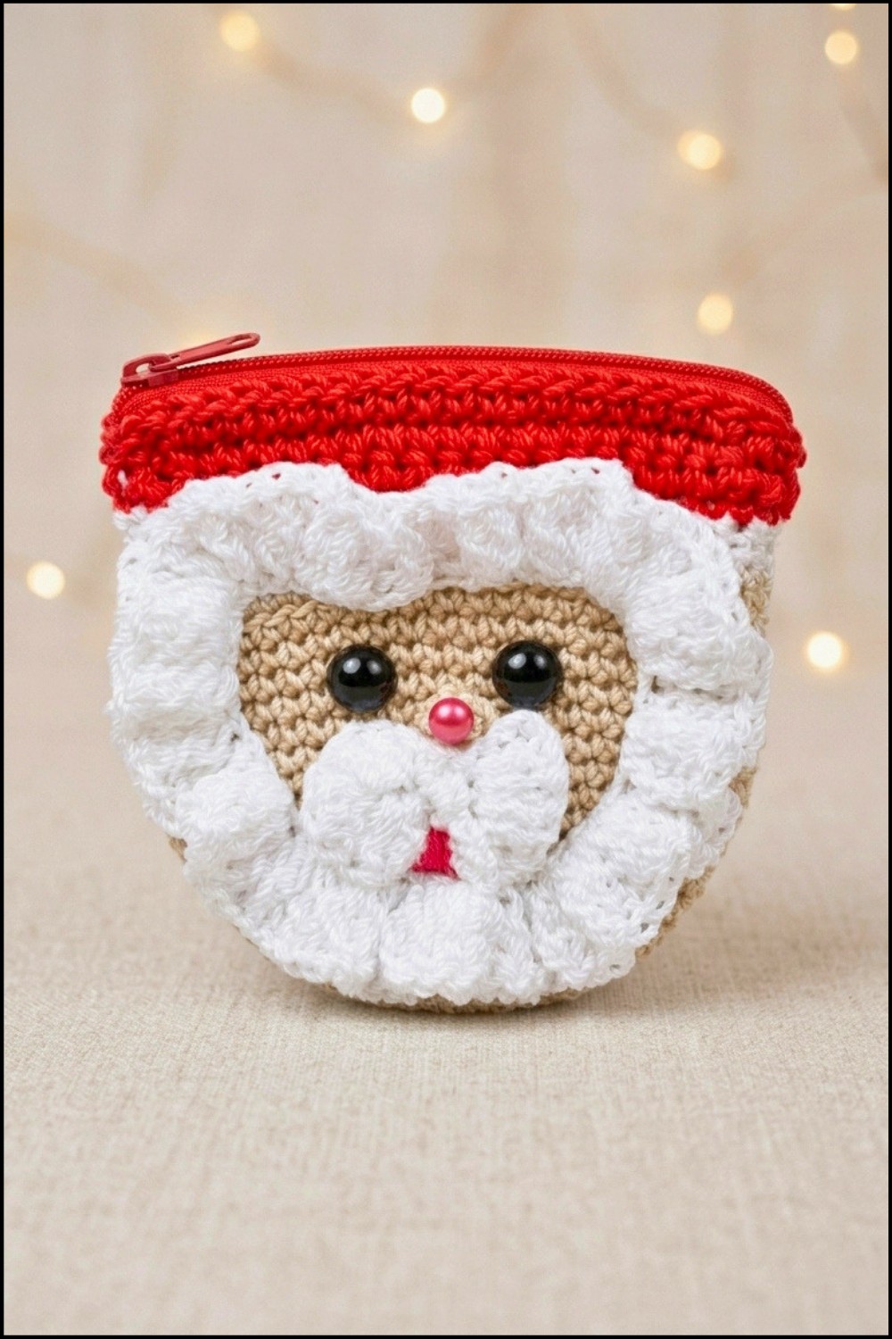 Crochet Santa Coin Purse Pattern 5