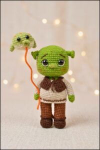 Crochet Shrek With Frog Balloon Pattern 5