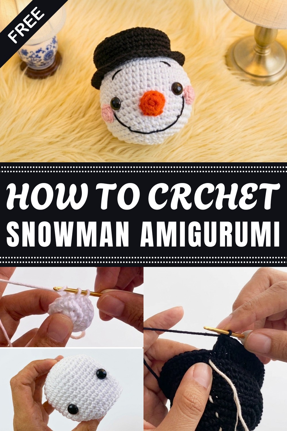 Crochet Snowman Amigurumi Pattern