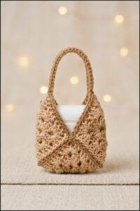 Crochet Square AirPods Bag Pattern 5