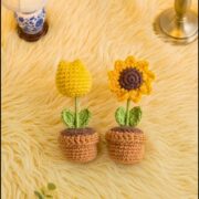 Crochet Sunflower And Tulip Pattern 5