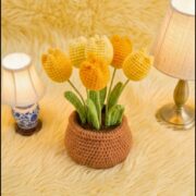Crochet Tulip Pot Pattern 5