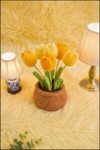 Crochet Tulip Pot Pattern 5
