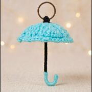 Crochet Umbrella Keychain Pattern 5