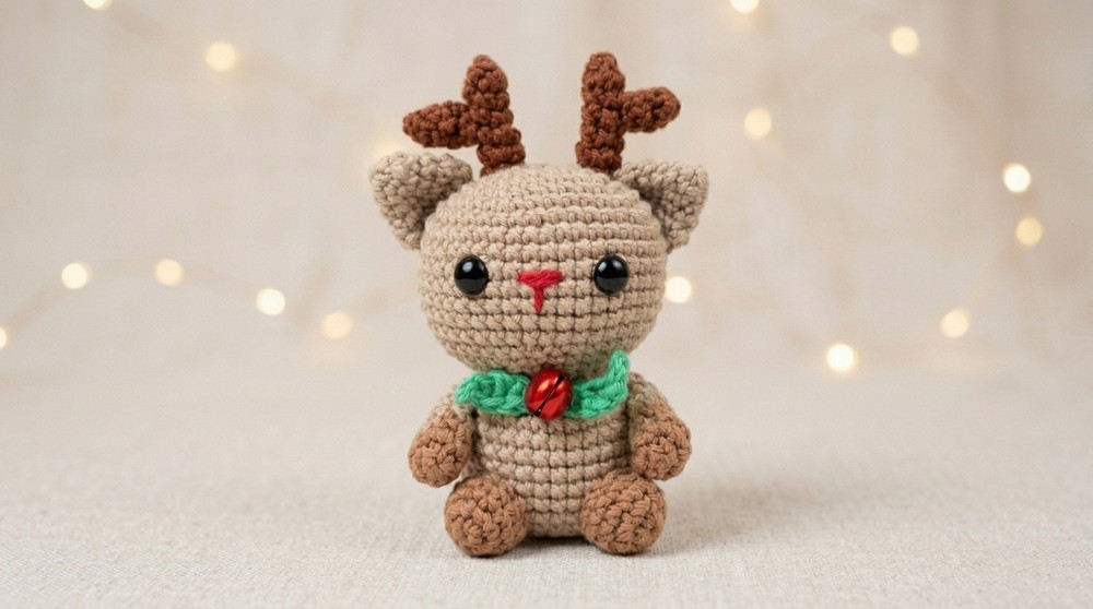 Crochet Amigurumi Reindeer Pattern 4