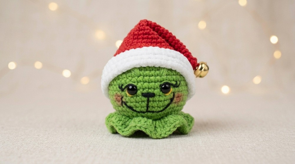 Crochet Grinch Hat Pattern 4