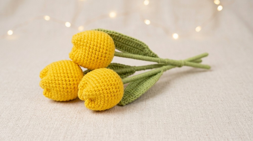 Crochet Tulip Flower Pattern 4