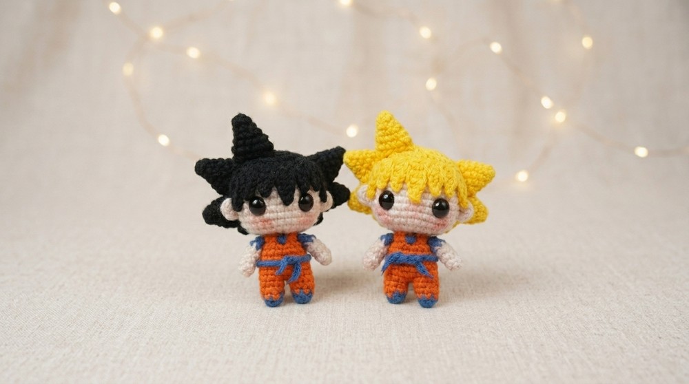 Crochet Goku Amigurumi Pattern 4