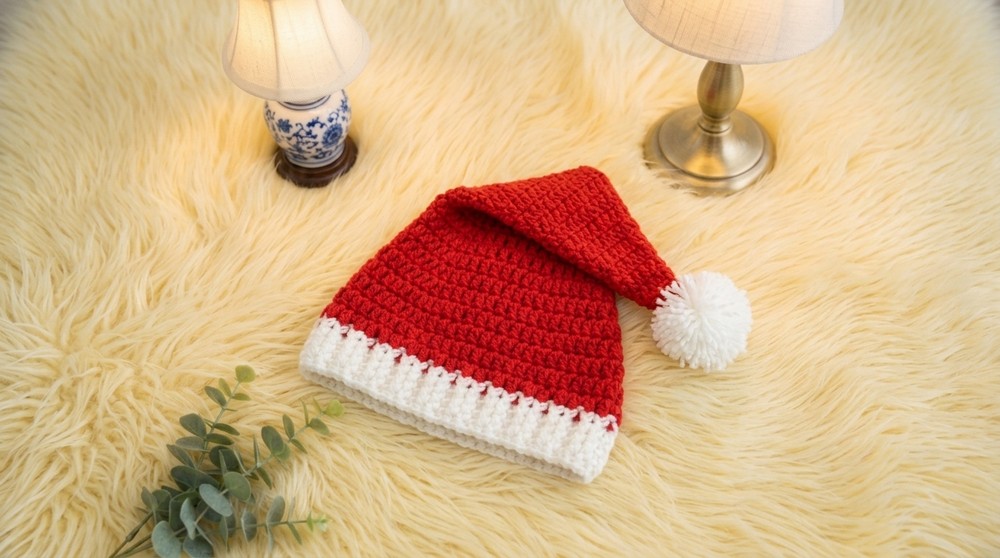 Crochet Christmas Hat Pattern 4