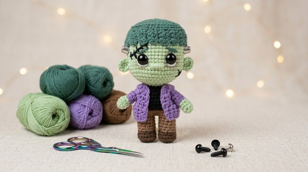 Crochet Frankenstein Amigurumi Pattern 4