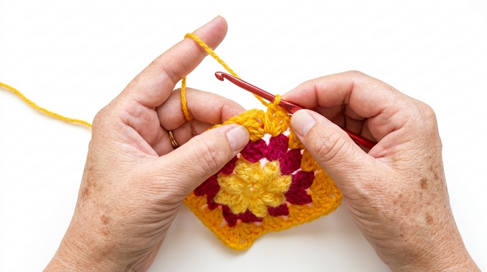 Crochet Granny Square Pattern 3