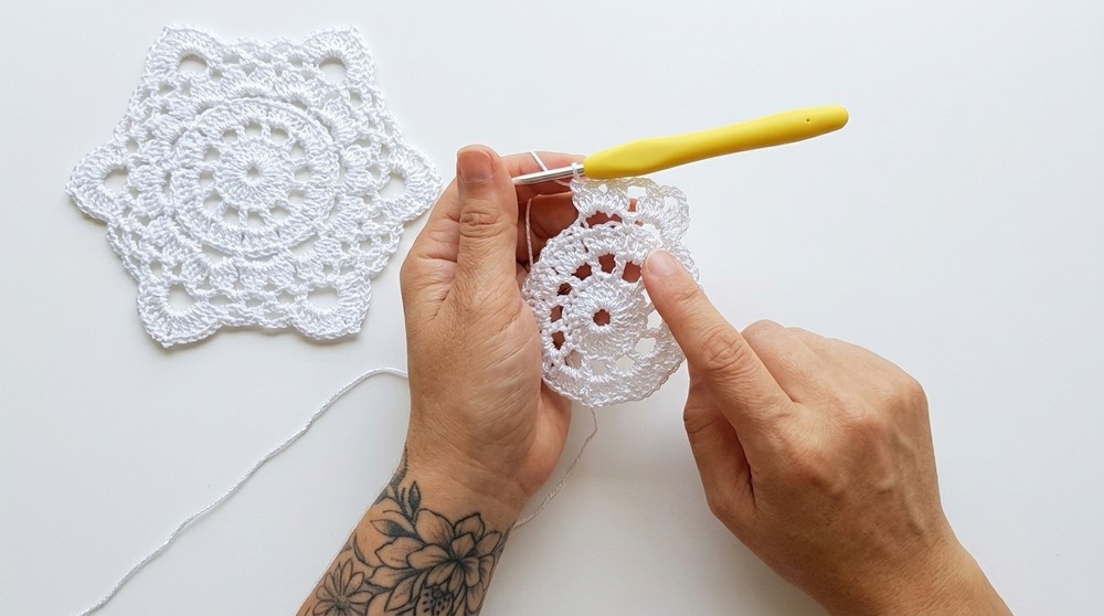 Crochet Star Square Pattern 2