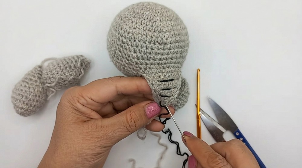 Crochet Elephant Amigrumi Pattern 3