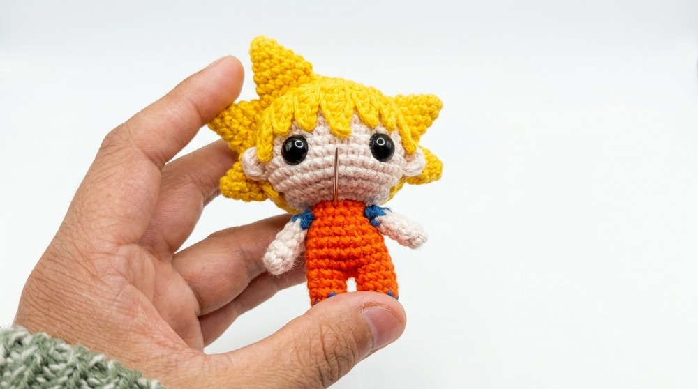 Crochet Goku Amigurumi Pattern 3