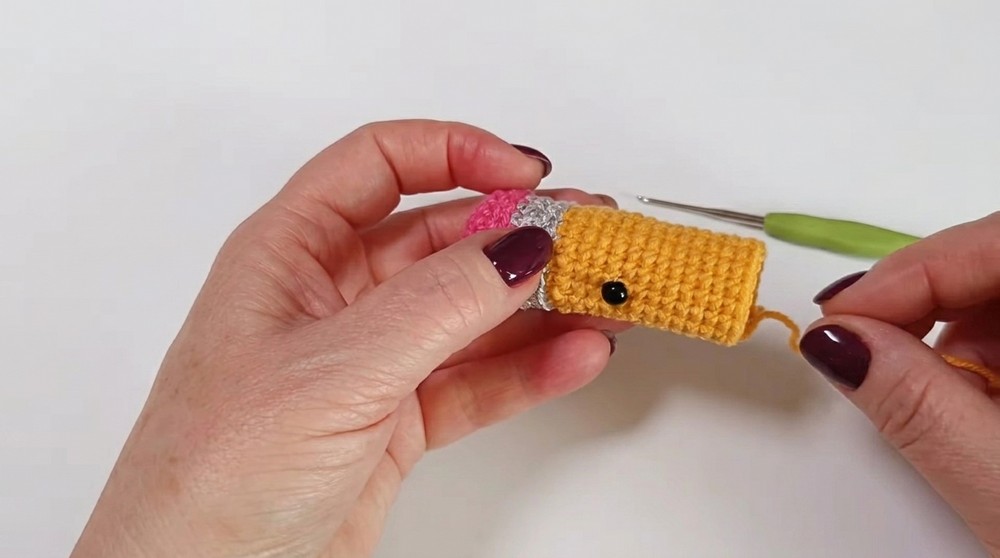 Crochet Pencil Keychain Pattern 2