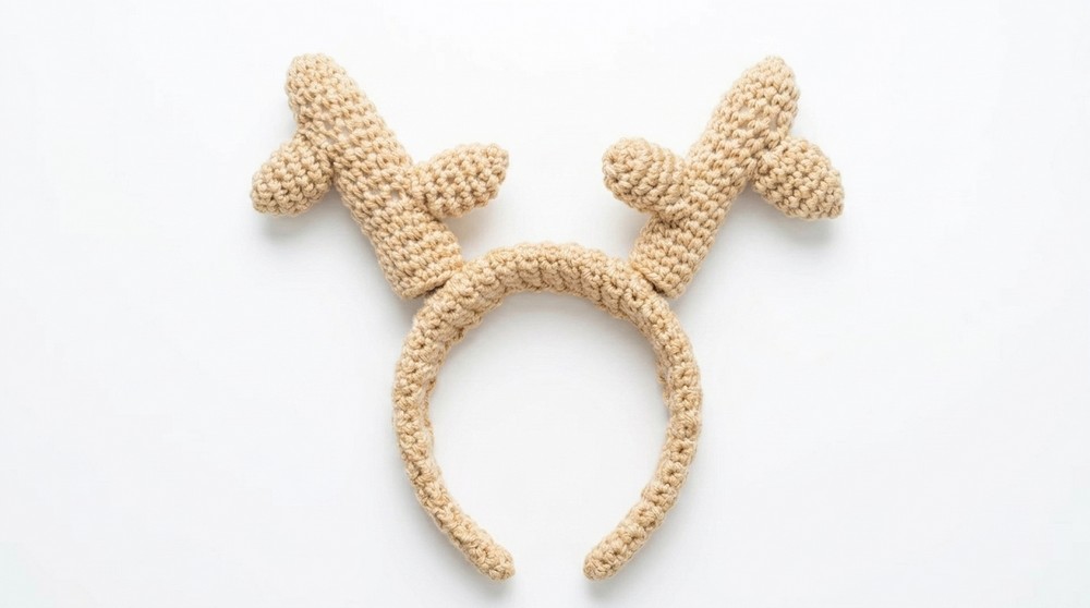 Crochet Reindeer Headband Pattern 2